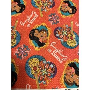 Disney Print Elena of Avalor Family is Everything 100% Cotton‎ Fabric 2 Yrds